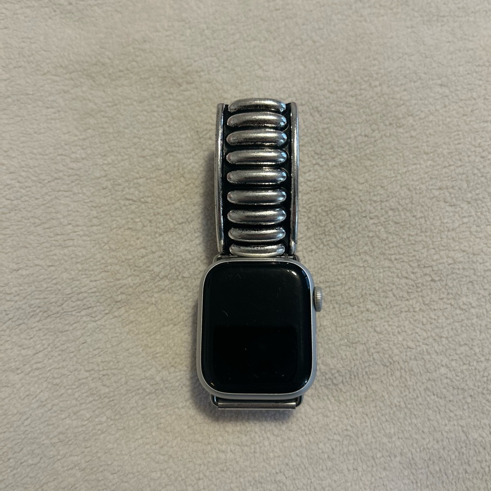 Elegant Silver and Black Smartwatch
